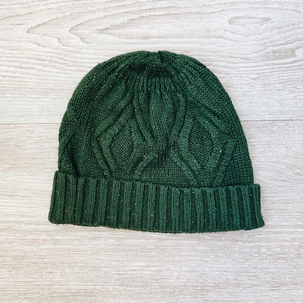 10 Deep Forest Green Beanie View 2